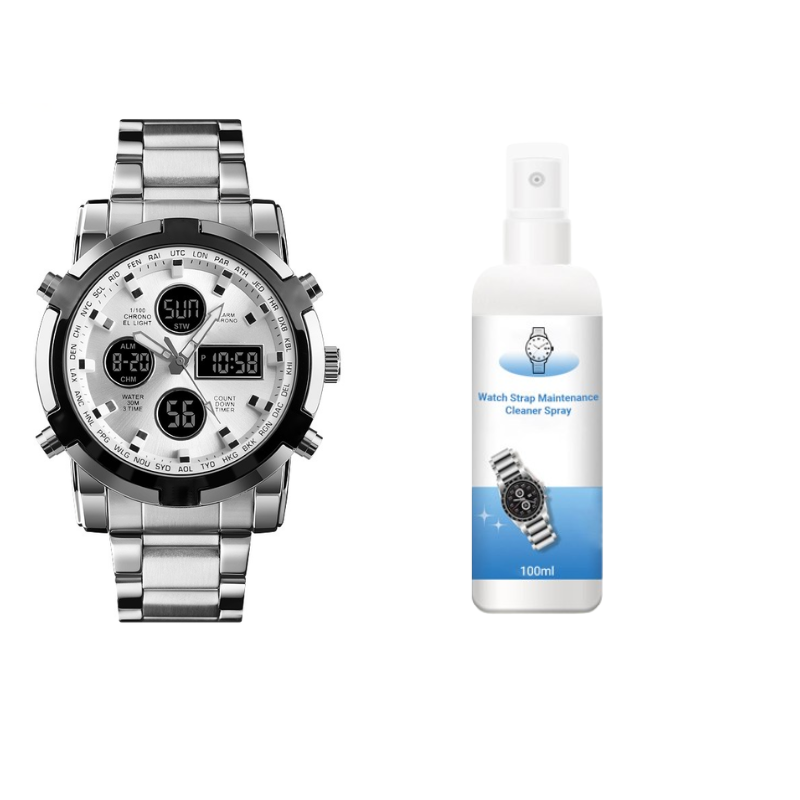⏰ ¡Oferta Limitada 50% OFF! ⏱️ Reloj Militar 48mm con Doble Visualización – Resistente al Agua, Preciso y Estilo Aventurero 🏞️💪