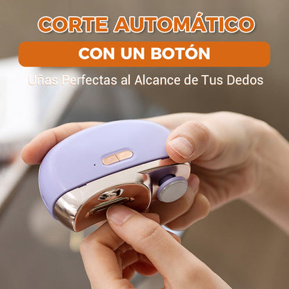 🔥Cortauñas eléctrico automático 2 en 1 con pulidor 【Seguro y práctico】