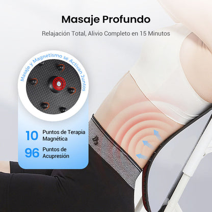 Camilla lumbar para masaje de acupuntura con terapia magnética