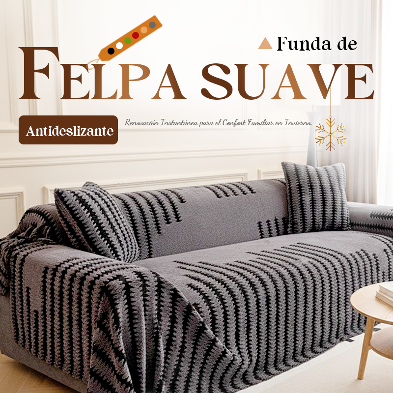 🛋️Funda de sofá suave y antideslizante de felpa