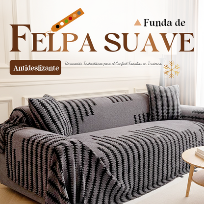 🛋️Funda de sofá suave y antideslizante de felpa