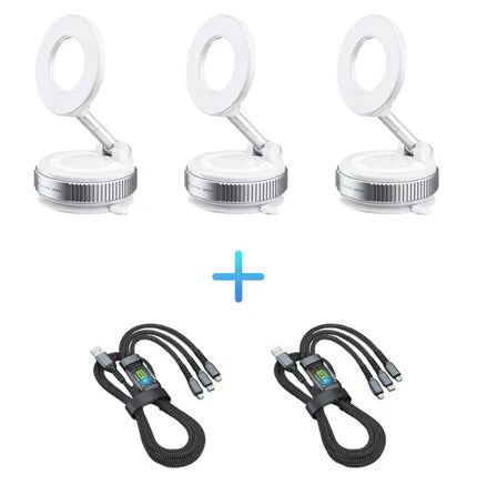 🔥Oferta Relámpago🔥 Soporte de Celular para Auto con Succión al Vacío