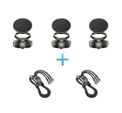 🔥Oferta Relámpago🔥 Soporte de Celular para Auto con Succión al Vacío