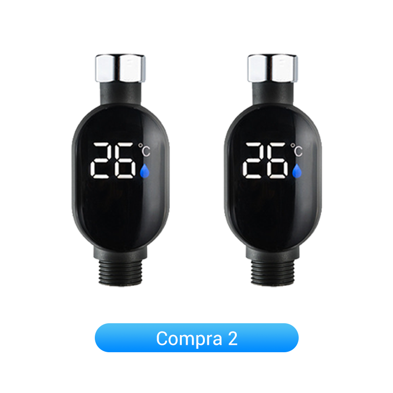 🚿Cabezal de Ducha con Indicador LED - Muestra la Temperatura del Agua