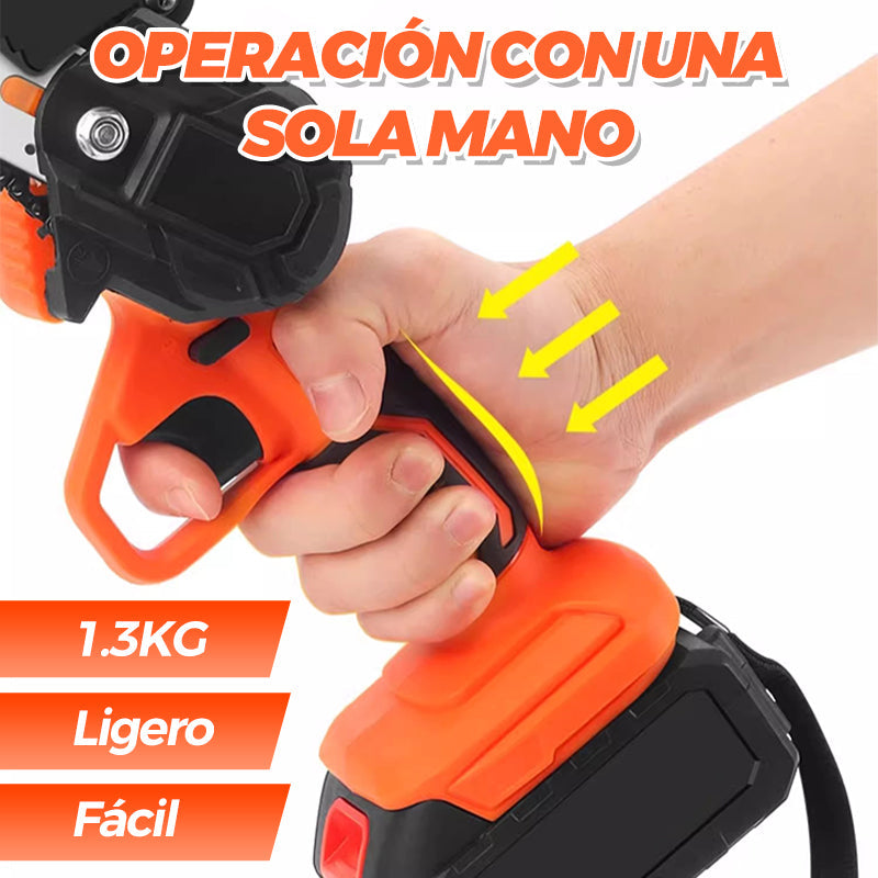 🔥Promoción por Tiempo Limitado 50% DESCUENTO🔥Mini Motosierra Inalámbrica de 6 Pulgadas con 2 Baterías