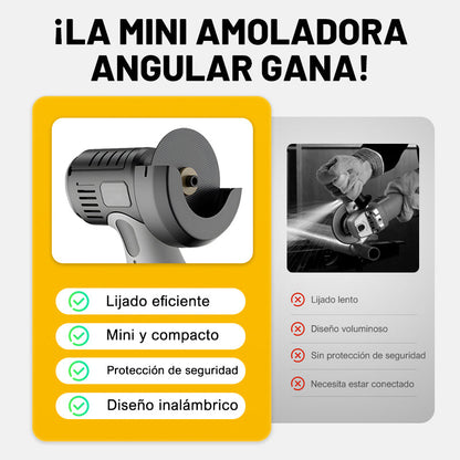 ⏳Especial por tiempo limitado🧰Mini amoladora angular 12V con disco de corte