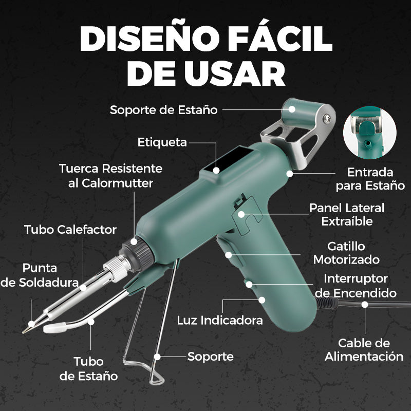 Kit Soldador Eléctrico 80W de Alta Eficiencia