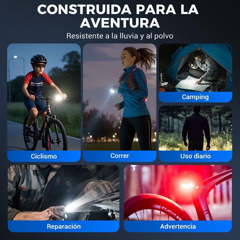 Mini linterna multifuncional de aleación de aluminio
