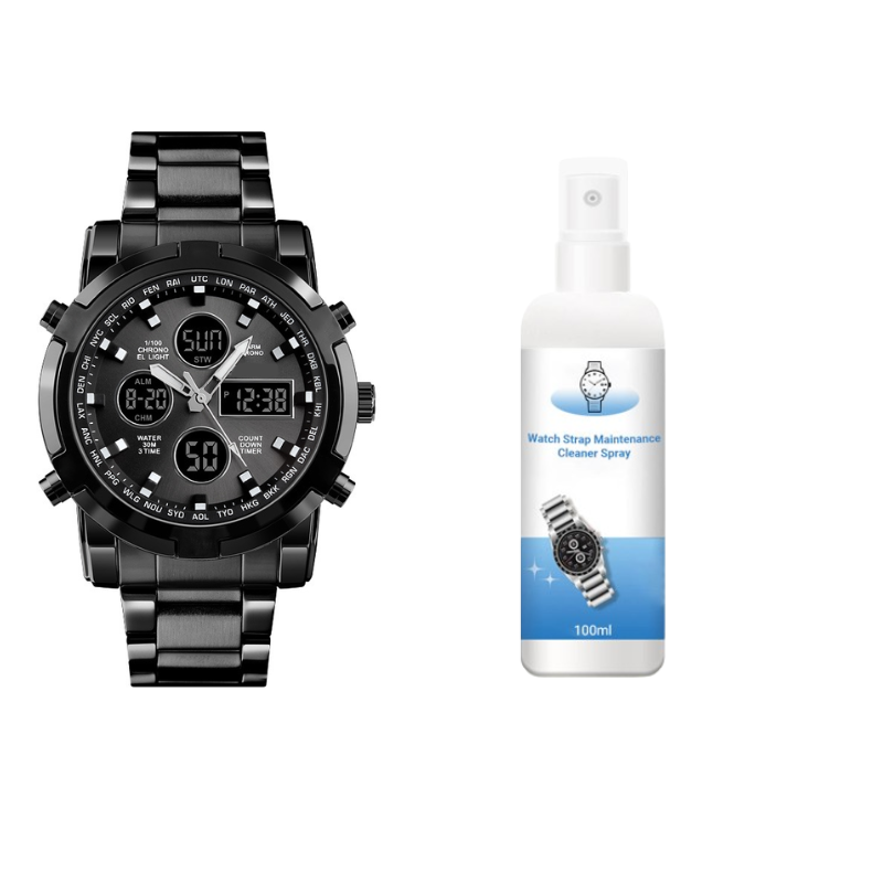 ⏰ ¡Oferta Limitada 50% OFF! ⏱️ Reloj Militar 48mm con Doble Visualización – Resistente al Agua, Preciso y Estilo Aventurero 🏞️💪