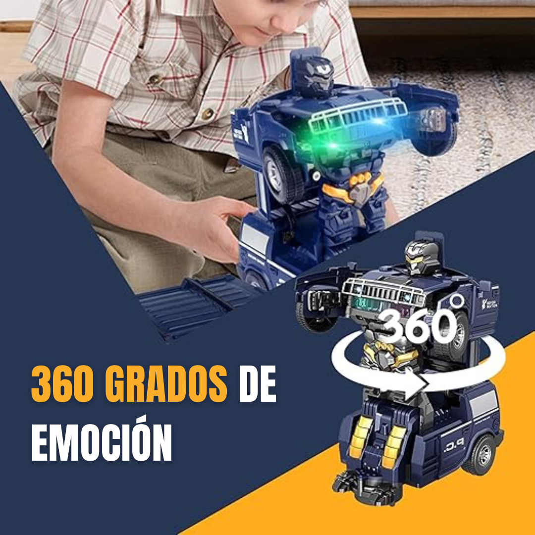 Carro Camioneta Jeep Policia Juguete Transformable