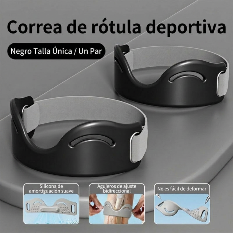 Correa de silicona para la rótula de la rodilla: absorbe los impactos y proporciona soporte transpirable 🦵
