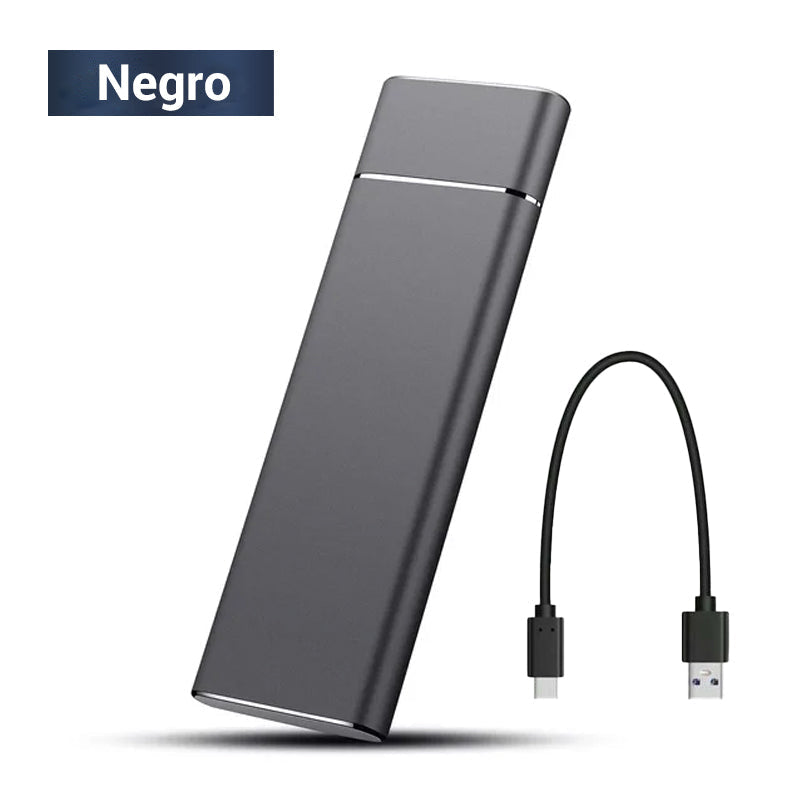 Disco duro externo portátil. Plug and play para Windows, PC y Mac.