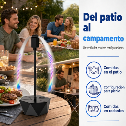 🍽️🛡️ Ahuyentador Moscas Portátil – Sin Químicos, Brazos Retráctiles y Perfecto para Picnics y Barbacoas 🍖🌿