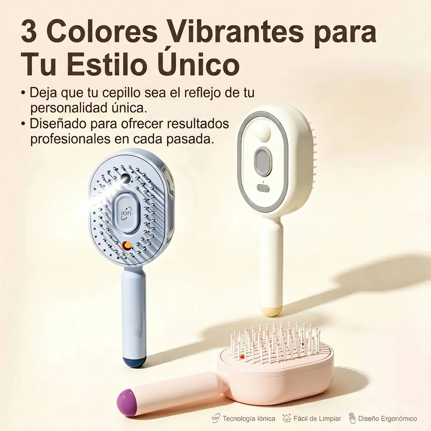 Peine de masaje multifunción con vaporizador