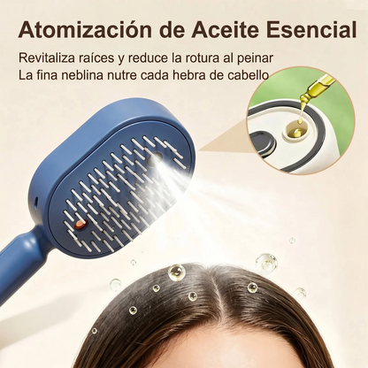 Peine de masaje multifunción con vaporizador