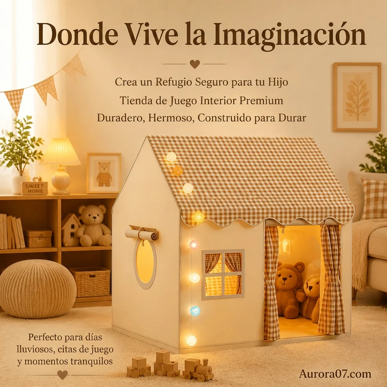 🏆 Último día 49% de descuento 🏠 Castillo de tiendas de juegos para niños ✨