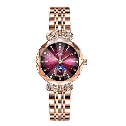 🎀Nuevo para 2026 60% de descuento🎀Reloj estrella lunar de diamantes de moda para mujer