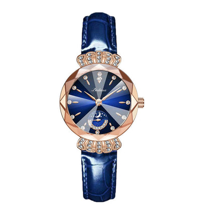 🎀Nuevo para 2026 60% de descuento🎀Reloj estrella lunar de diamantes de moda para mujer