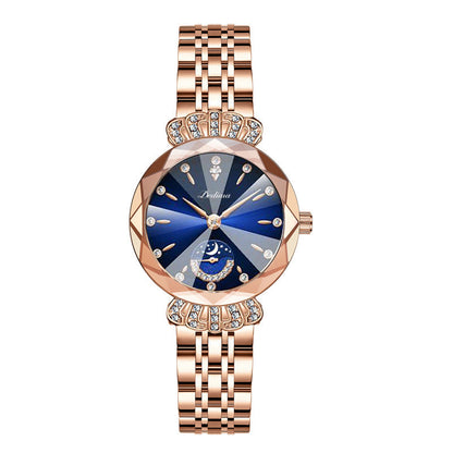 🎀Nuevo para 2026 60% de descuento🎀Reloj estrella lunar de diamantes de moda para mujer