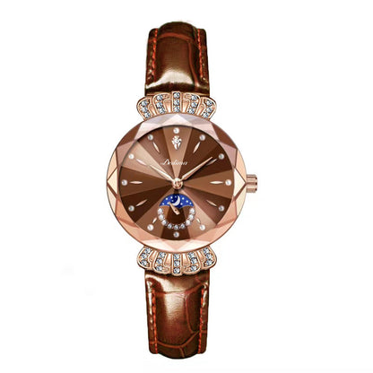 🎀Nuevo para 2026 60% de descuento🎀Reloj estrella lunar de diamantes de moda para mujer