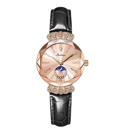 🎀Nuevo para 2026 60% de descuento🎀Reloj estrella lunar de diamantes de moda para mujer