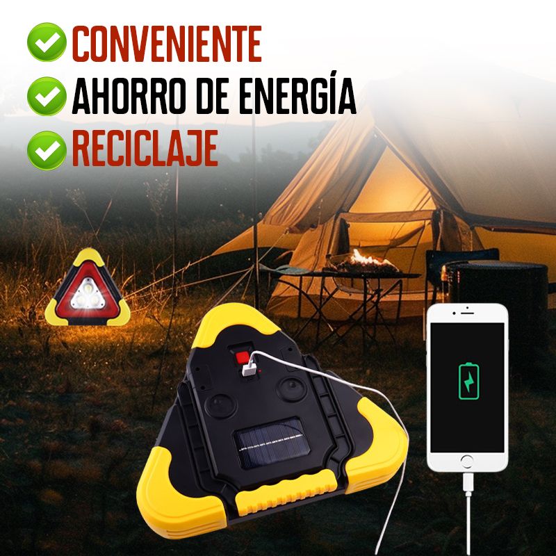🔥Venta caliente de nuevos productos🔥2 En 1 Luz Solar De Advertencia De Emergencia