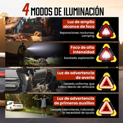 🔥Venta caliente de nuevos productos🔥2 En 1 Luz Solar De Advertencia De Emergencia