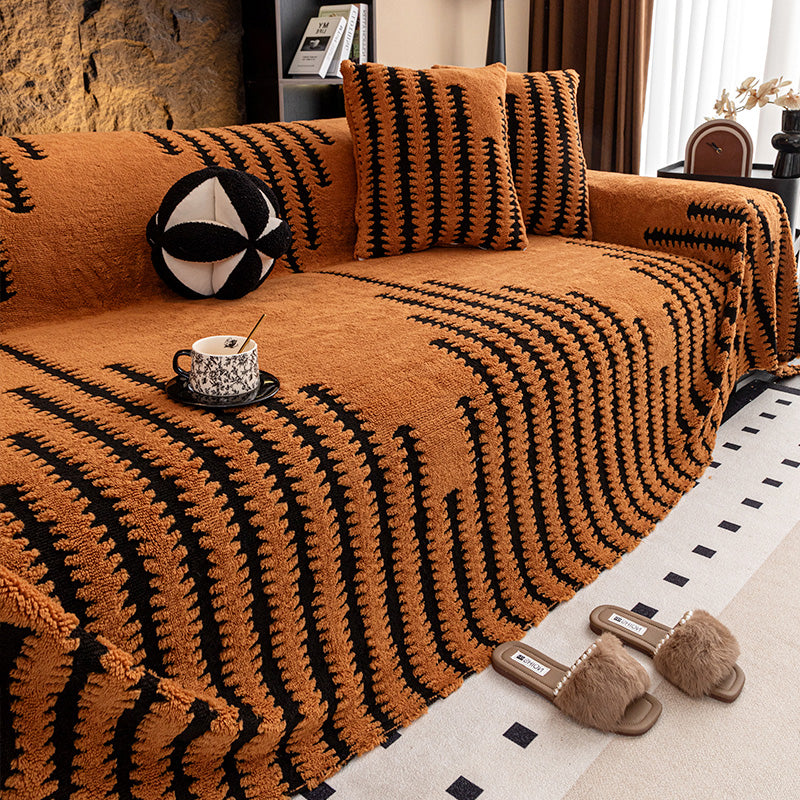 🛋️Funda de sofá suave y antideslizante de felpa