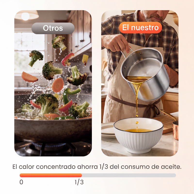🔥ÚLTIMO DÍA DE REBAJAS 50% DE DESCUENTO🎁Freidora multifuncional de acero inoxidable 304