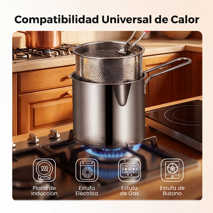 🔥ÚLTIMO DÍA DE REBAJAS 50% DE DESCUENTO🎁Freidora multifuncional de acero inoxidable 304