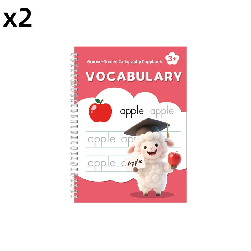 ✏️✨ Cuaderno de Caligrafía para Niños – Reutilizable con Tinta que Desaparece, Practica Escribir sin Gastar Hojas 🎒📚